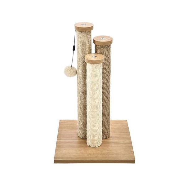 Amazon Basics Triple Scratching Post for Cats - Beige