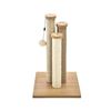 Image 1 : Amazon Basics Triple Scratching Post for Cats - Beige