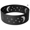 Image 1 : Amazon Basics Outdoor Round Steel Fire Ring, 36-Inch, Star and Moon Design, Black