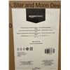 Image 3 : Amazon Basics Outdoor Round Steel Fire Ring, 36-Inch, Star and Moon Design, Black