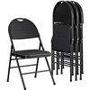 Image 1 : CWC Fabric Padded Folding Chair, Model 1862084, Set of 4