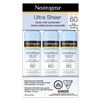 Image 1 : Neutrogena Ultra Sheer Body Mist Sunscreen SPF 60 (3 x 141 g)
