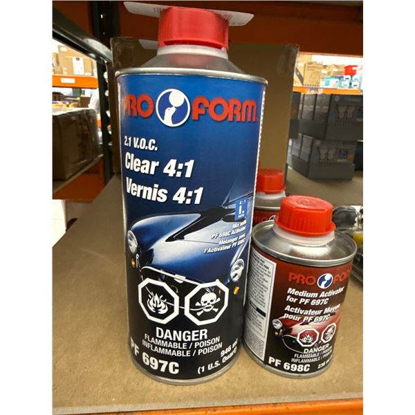 Pro Form PF 697C Clear Coat and Activator Set 2.1 VOC 4:1 Ratio