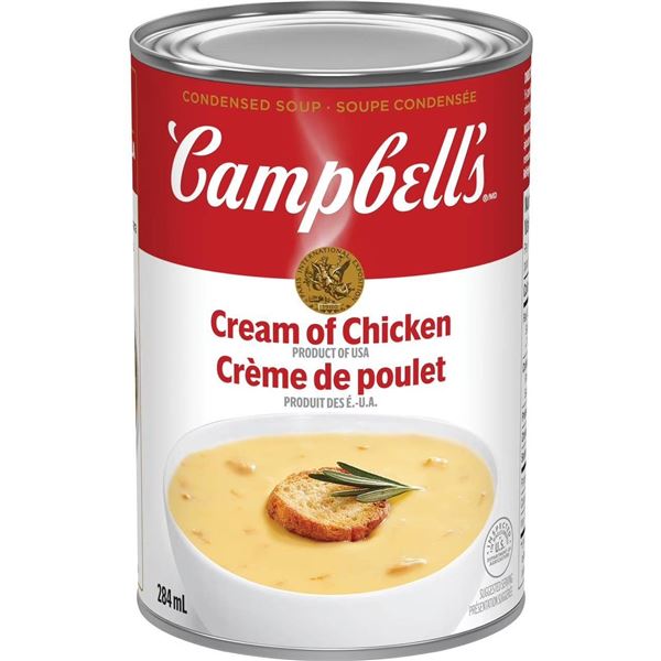 Campbell's Cream of Chicken Soup, 24 Cans (294 mL Each)