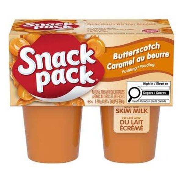 Snack Pack Butterscotch Pudding Cups, 12 Packs (3.5 oz Each)