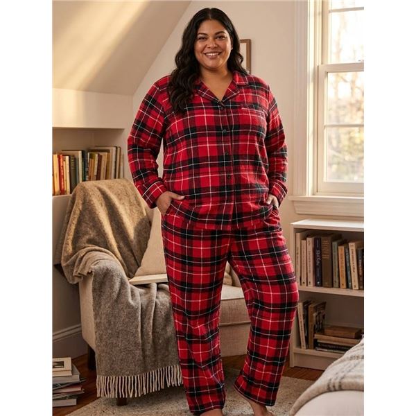 BedHead Pajamas XL/1G 2-Piece Cotton Flannel Sleepwear Set