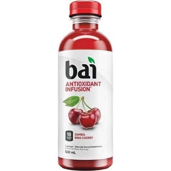 Bai Antioxidant Infusion Zambia Bing Cherry Bottles, 530 mL