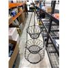 Image 2 : Three-Tier Black Wire Hanging Storage Basket