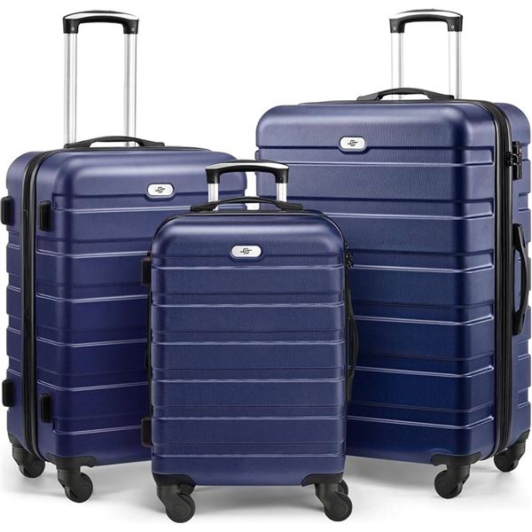 Pack & Fly 3-Piece Luggage Set, Navy Blue Edition