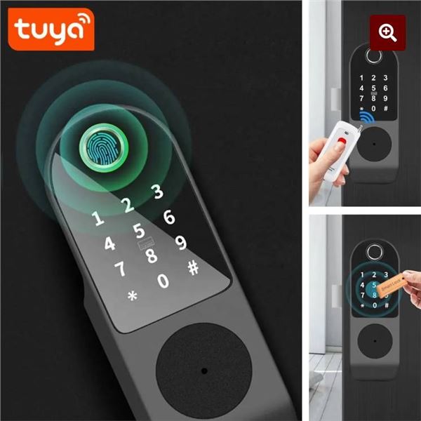 Tuya Smart WiFi Door Lock, Model PST-EA1, with Fingerprint and Keypad Access