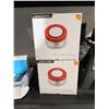 Image 2 : 2 Smart Sirens With Technical Parameters and Red LED Alarm Indicators