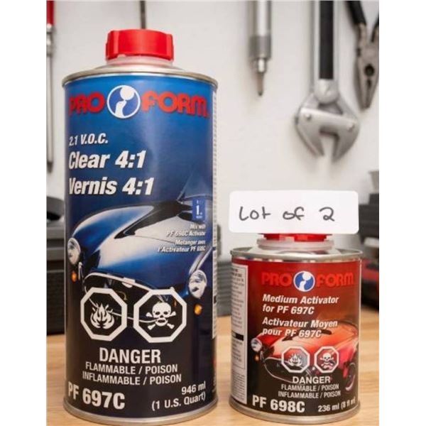 Pro Form PF 6976 and PF 6986 Activator and Clear Coat Set