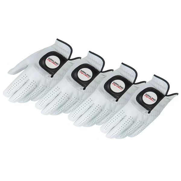 Kirkland Signature M/M Golf Gloves: 4-Pack (Cabretta Leather - Sheep)