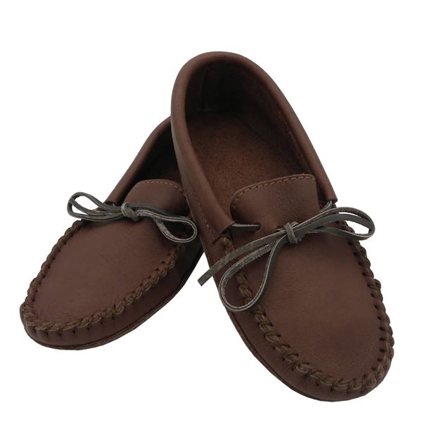 Laurentian Chief Moccasins, Brown Leather, Size 41