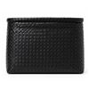Image 2 : Amazon Basics Collapsible Fabric Storage Bin, Black Woven Design Pack of 2