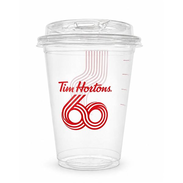 Tim Hortons 60th Anniversary Cold Beverage Cups, Case of 1000