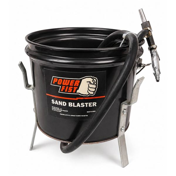 Power Lift Sand Blaster with Hose and Attachment
