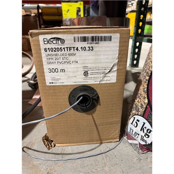 Electro Cables 6102051TFT4.10.33 Unshielded 600V 300 m Gray PVC/PVC FT4