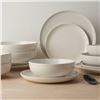Image 1 : Porcelain Dinnerware Set by Safdie, 16-Piece, White