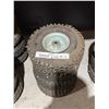 Image 3 : Lot of 4 –  4.10/3.50-4 Tires and Wheels Flat Free, 10″ Heavy Duty Solid Replaceme