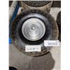 Image 3 : Lot of 4 -  4.10/3.50-4 Tires and Wheels Flat Free,10" Heavy Duty Solid Replacement Tire
