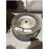 Image 2 : Lot of 2 Replacement Wheels with 12-300 Markings, Metal Hubs 10"