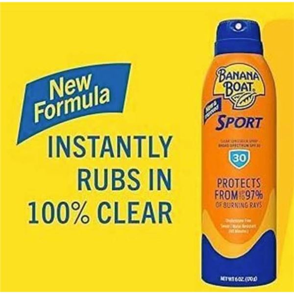 Banana Boat Ultra Sport SPF 30 Sunscreen Spray, 3 x 226 g