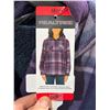 Image 4 : Realtree Women's M/M Plush Hoodie in Purple Plaid