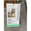 Image 4 : Lot of 6 StyleWell Stacking Sling Chair, Graphite Finish, Riverbed Tan Fabric