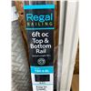 Image 2 : Lot of 2 Regal Railing 6ft Top and Bottom Rail, Model TBR-6-BL, Black Aluminum