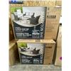 Image 4 : Hampton Bay Haverhill 4-Piece Chat Set, Brown Weave with Beige Cushions