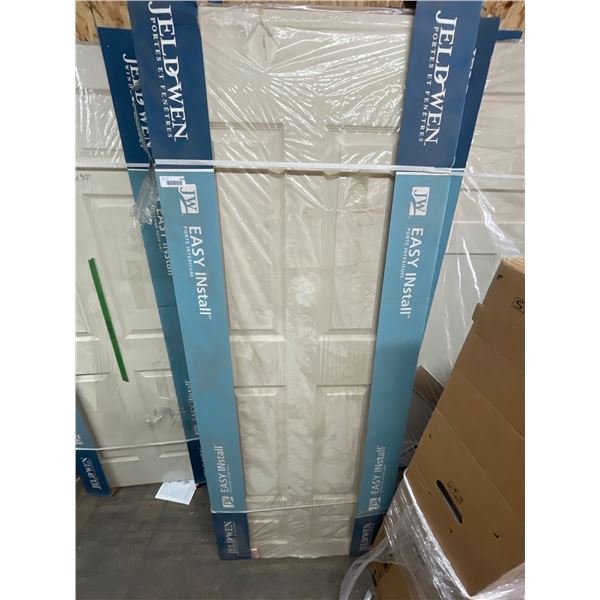 Lot of 6 Jeld-Wen Easy Install Interior Door Units, 80 x 30 Inches,