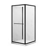 Image 1 : Dolphin Plumbing 36-Inch Square Black Shower Kit, Model 36x36x74
