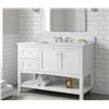 Image 1 : Co-Op Gold 42-Inch Daisy Vanity, White Finish, Marble Top