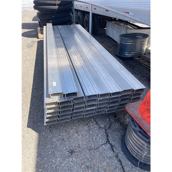 Pallet Lot of Aluminum Extrusion Panels, 120in Length, Multi-Slot Design