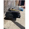 Image 1 : Pallet Lot of Assorted Black Aluminum Extrusion Panels, 177in Length