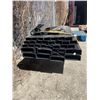 Image 2 : Pallet Lot of Assorted Black Aluminum Extrusion Panels, 177in Length