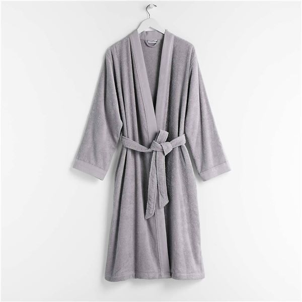 GlucksteinHome Essential Spa Robe, Gray