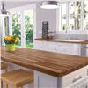 Image 2 : 8ft x 2ft 1.5in Acacia Wood Butcher Block Panel