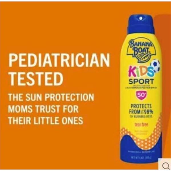 Banana Boat - Children's Sunscreen Spray SPF 50, 3 x 226 g