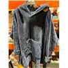 Image 2 : Bearpaw Sleepwear Hooded Oversized Sweater L/XL in Blue