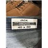Image 3 : Jack Slim Straight Stretch Denim Jeans, Size 40 x 30