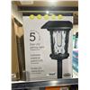 Image 2 : 5 Solar LED Pathway Lights, Vintage Style