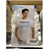 Image 2 : Men's 4-Pack Short Sleeve Crew Neck T-Shirts, Size L/G, White
