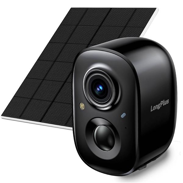 LongPlus Solar Security Camera, Wi-Fi 2.4GHz, Local Storage