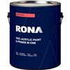 Image 1 : RONA Semi-Gloss 100 Percent Acrylic Paint and Primer in One 3.37L