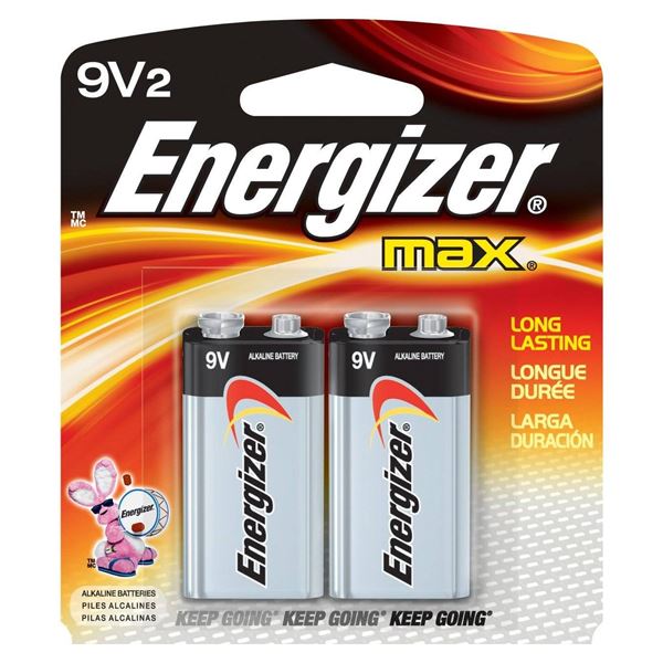 Lot of 6 - Energizer Max 9V2 Batteries