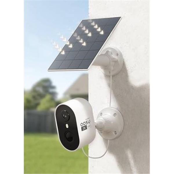 Aosu Solar-powered Wireless Security Camera with Google Home Compatibility
