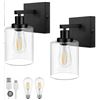 Image 1 : Globe Rechargeable Sconces 2-Pack with LED Bulbs and USB-C