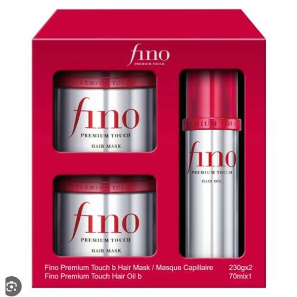 Fino Premium Touch Hair Mask and Hair Oil Set, 230g and 70ml
